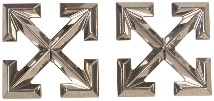Off White Big Arrows Earrings Silver
