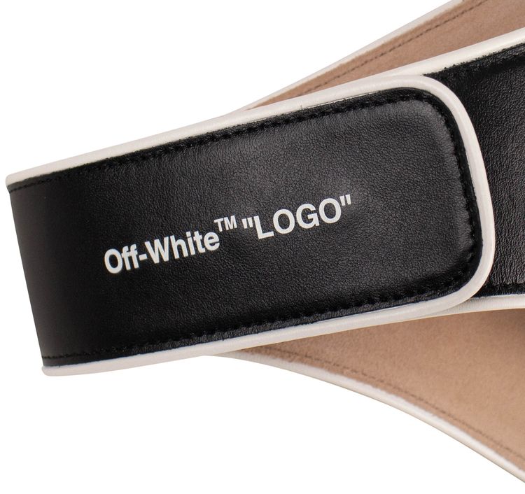 Off White Logo Racing Belt Black