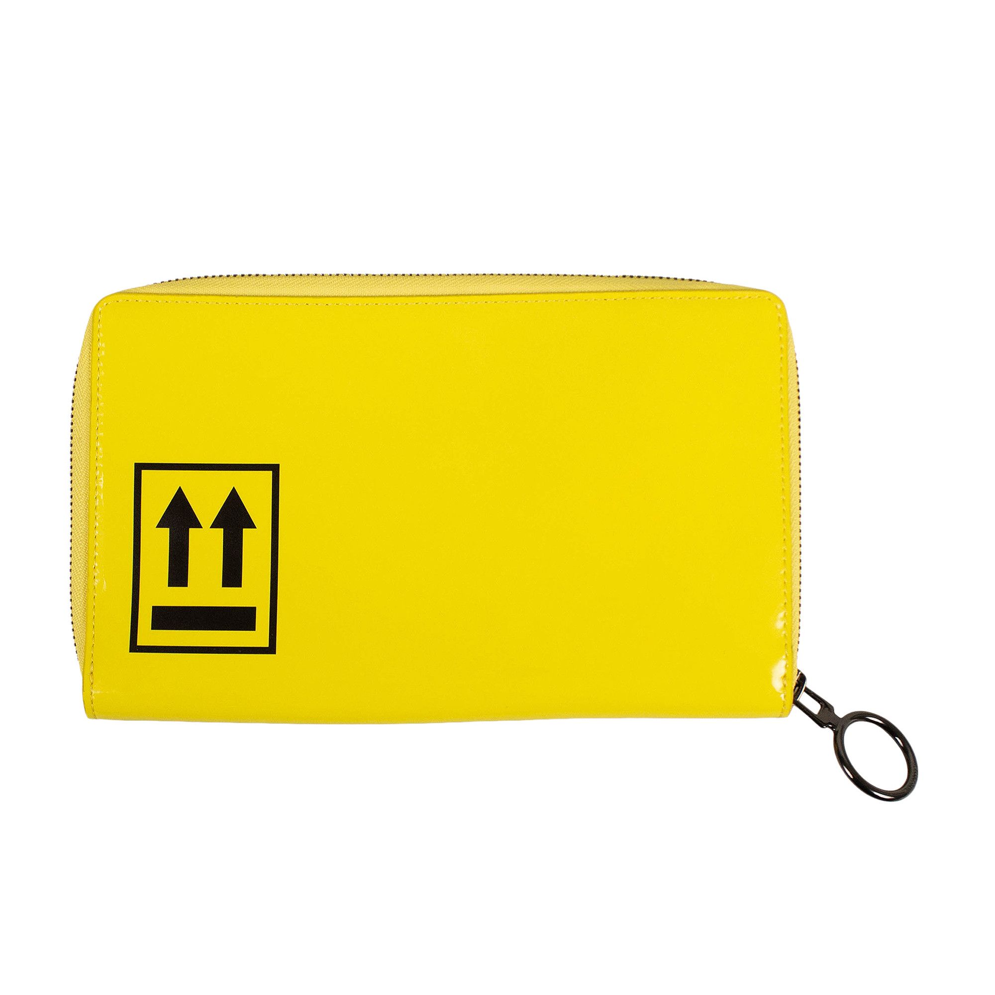 Buy Off-White Zip Around Wallet 'Yellow