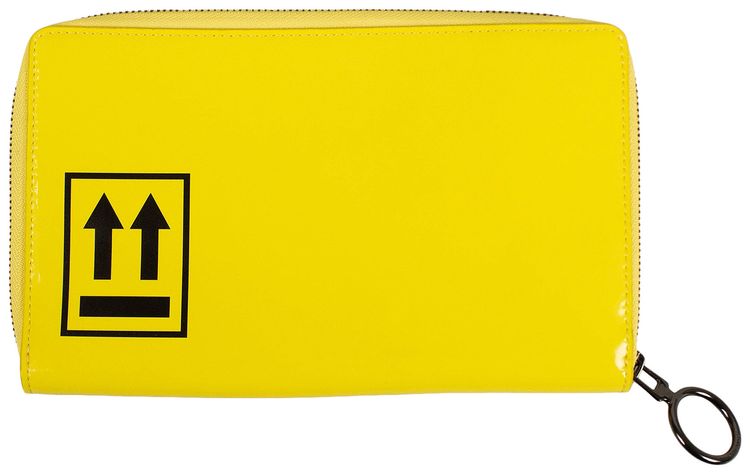 Off White Zip Around Wallet Yellow
