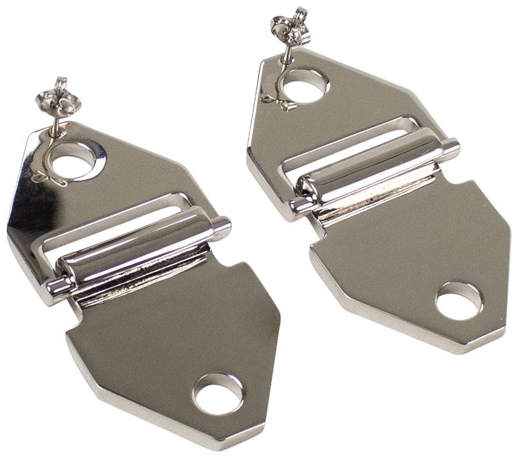 Off White Hardware Earrings Silver