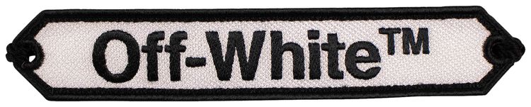 Off White Logo Macrame Bracelet BlackWhite
