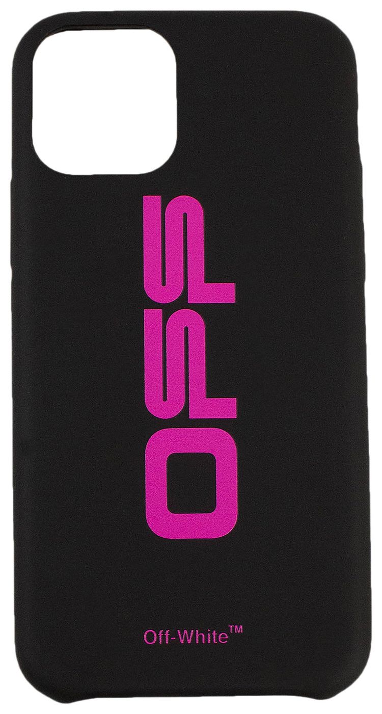 Off White Carryover iPhone 11 Pro Case BlackFuchsia