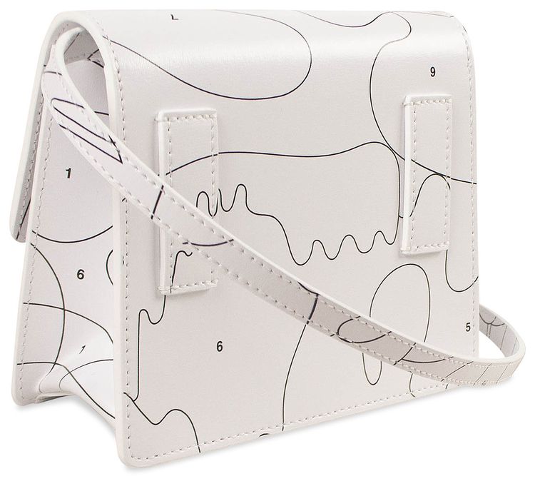 Off White Puzzle Jitney Mini Crossbody Bag White