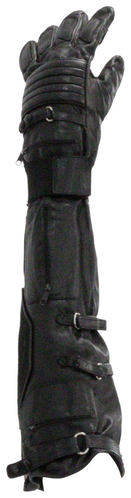 Raf Simons Long Biker Gloves Black