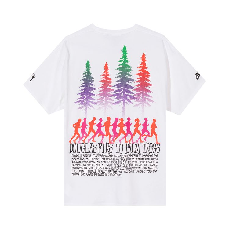 Nike x Stussy Douglas Firs To Palm Trees T Shirt White