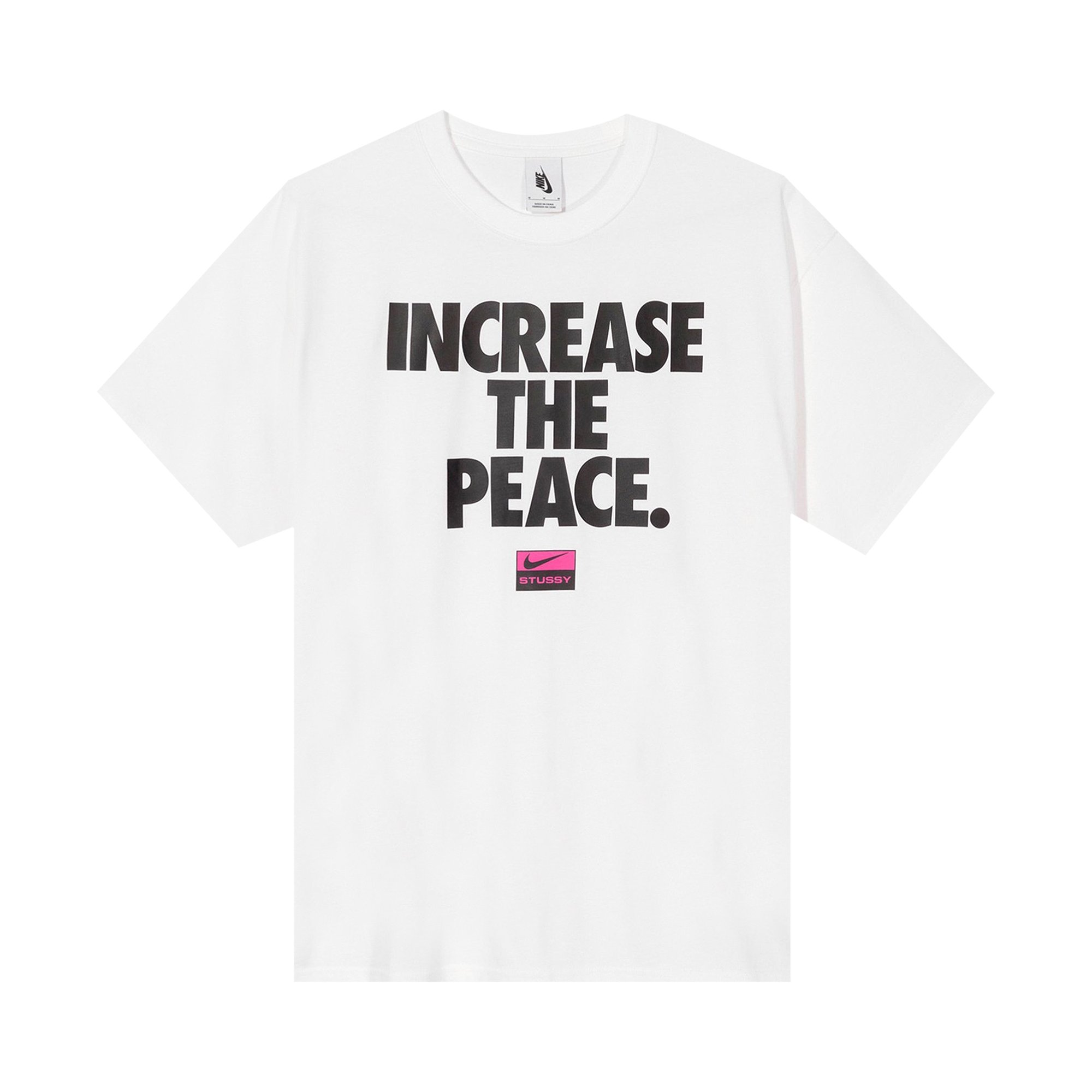 Buy Nike x Stussy Increase The Peace T-Shirt 'White' - CU9252 100 | GOAT