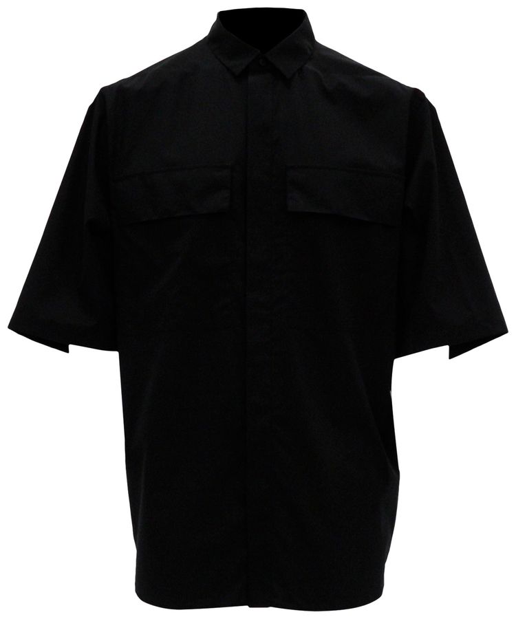 Fear of God Exclusively For Ermenegildo Zegna Oversized Short Sleeve Shirt Matte Black
