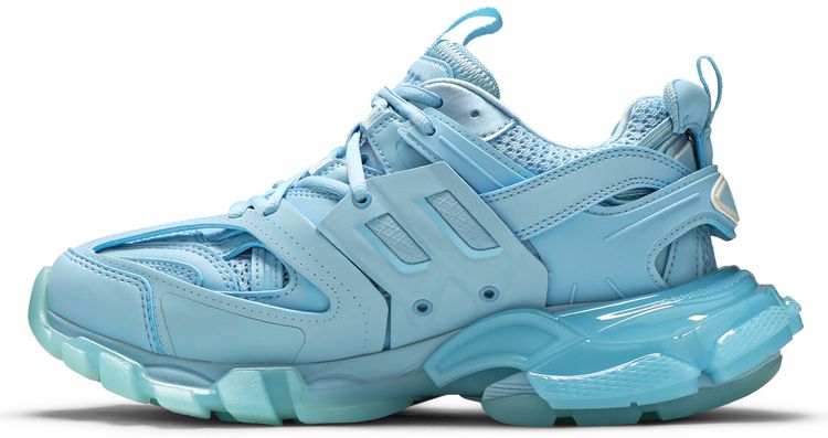 Balenciaga Wmns Track Sneaker Clear Sole   Light Blue