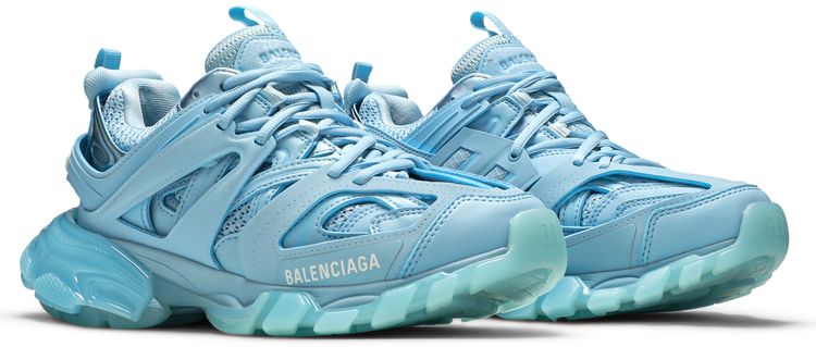 Balenciaga Wmns Track Sneaker Clear Sole   Light Blue