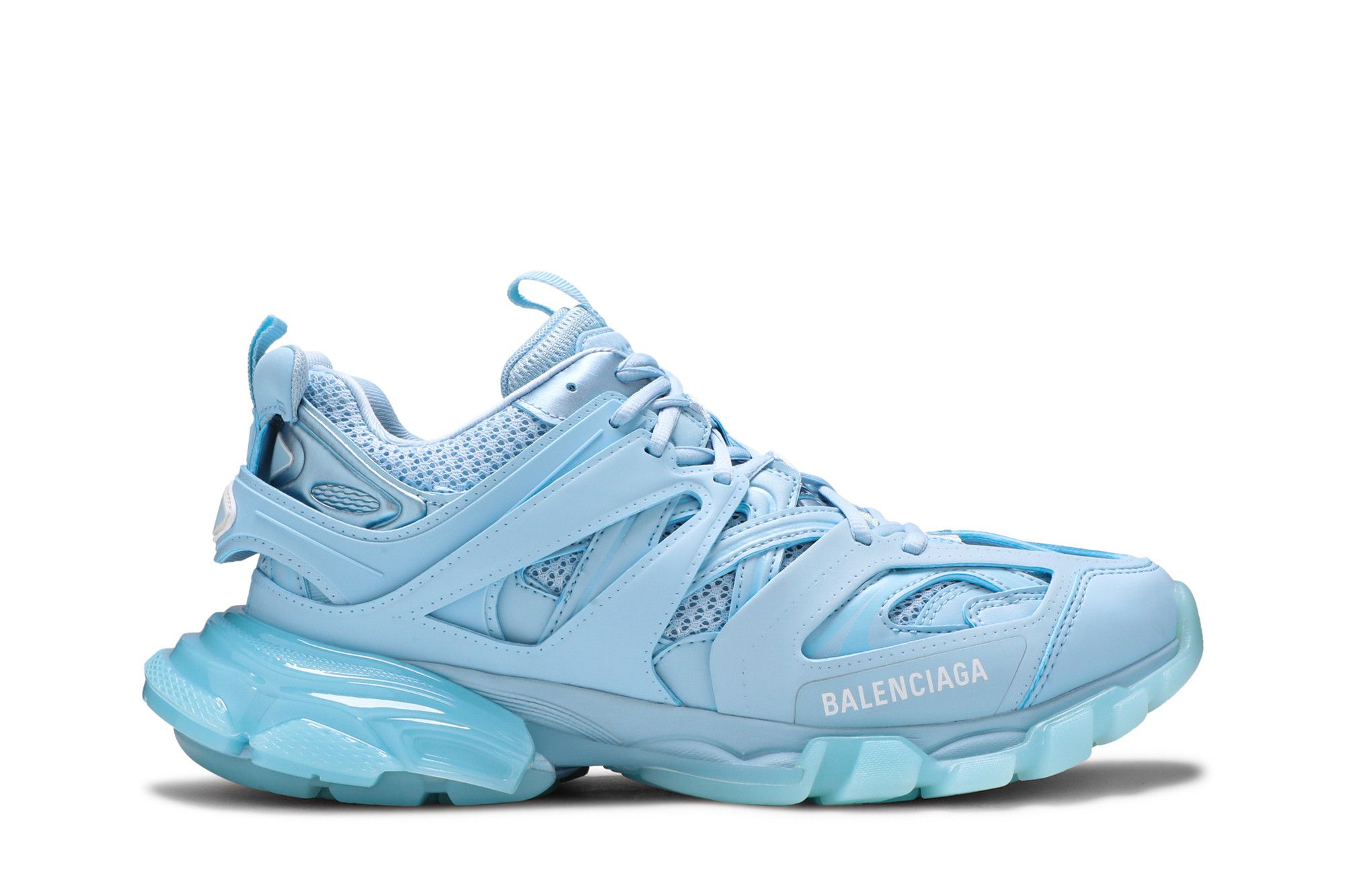 スニーカー Balenciaga Track Sneakers Blue Buy Balenciaga women blue track sneakers in metallic indigo
