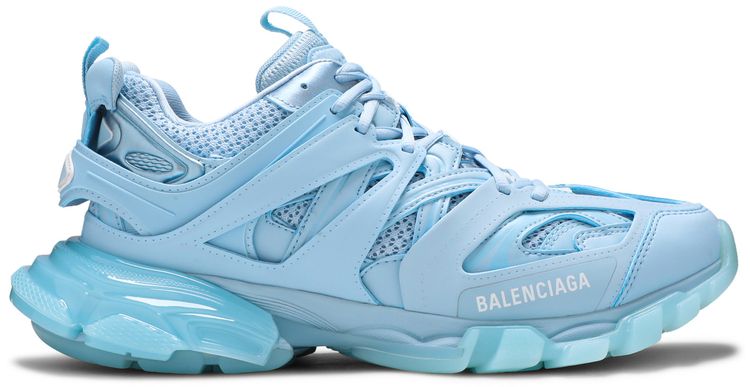 Balenciaga Track Sneaker Clear Sole   Light Blue