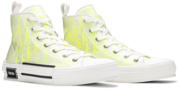 Dior B23 High Dior Oblique   White Yellow