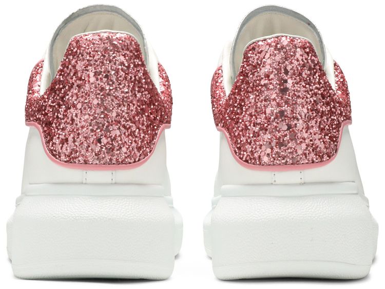 Alexander McQueen Wmns Oversized Sneaker White Pink Glitter