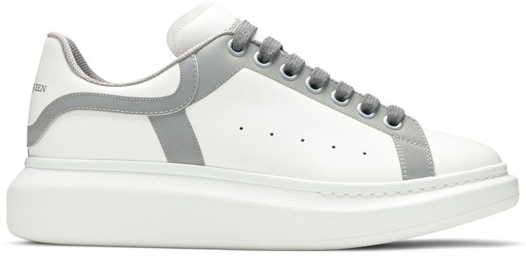 Alexander McQueen Oversized Sneaker White Silver