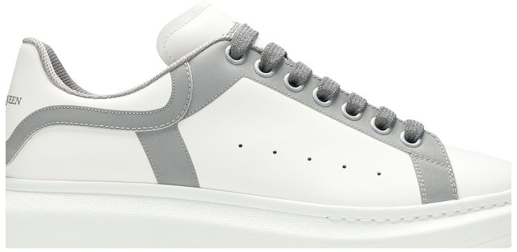 Alexander McQueen Oversized Sneaker White Silver