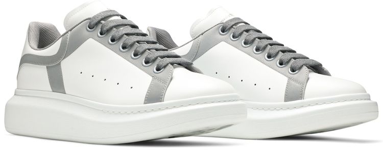 Alexander McQueen Oversized Sneaker White Silver