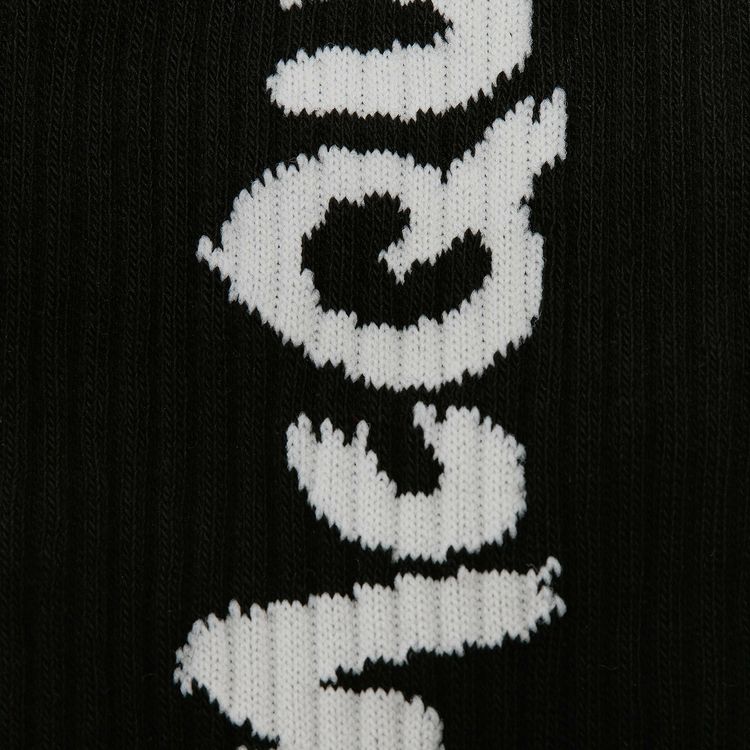 Alexander McQueen Graffiti Socks BlackIvory