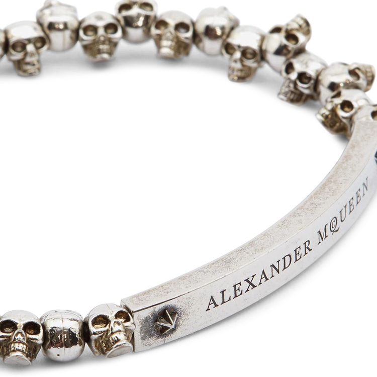 Alexander McQueen Skull Bracelet Antique Silver
