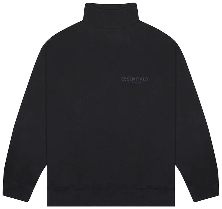 Fear of God Essentials Mock Neck Sweatshirt Black