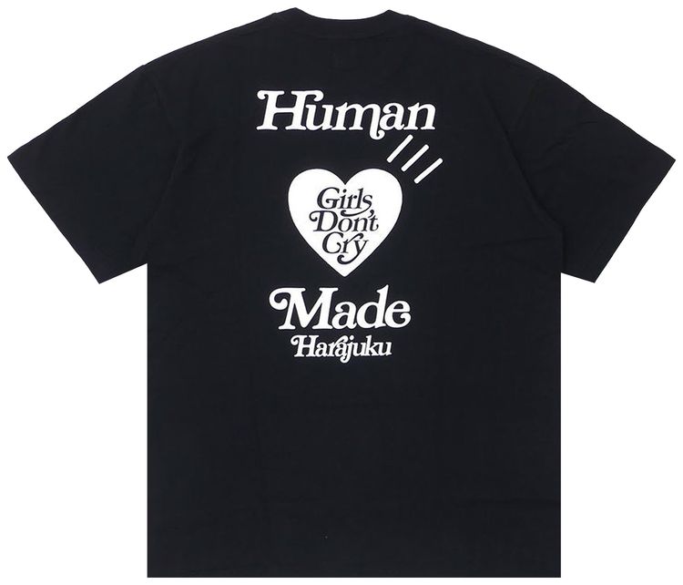 Girls Dont Cry x Human Made Harajuku T Shirt 2 Black