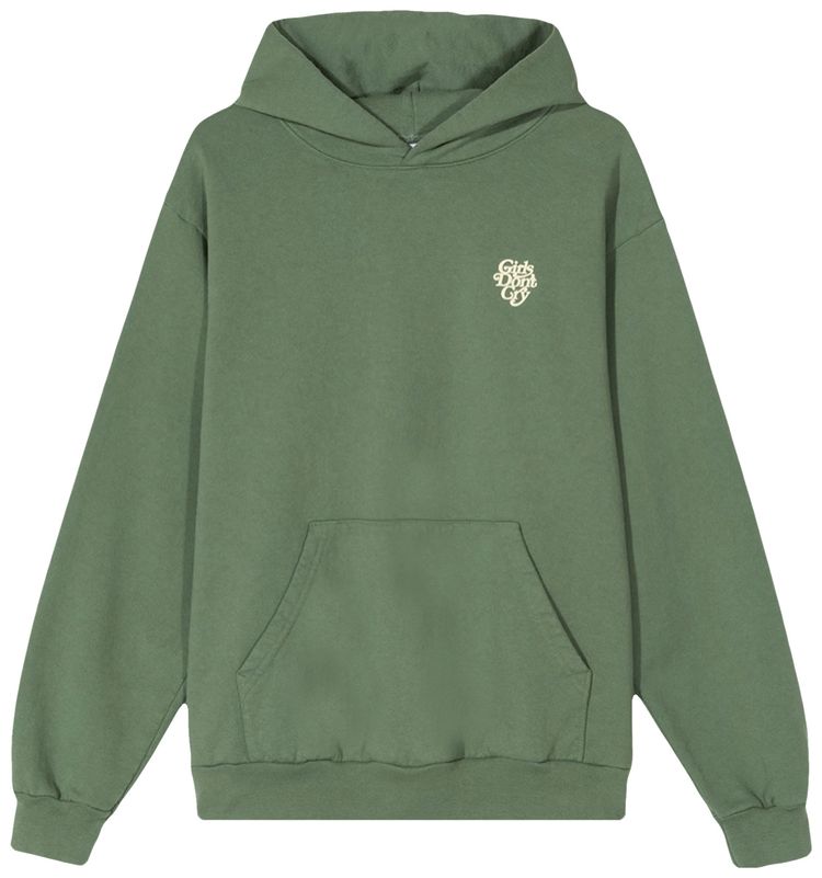 Girls Dont Cry Logo Hoodie Forest