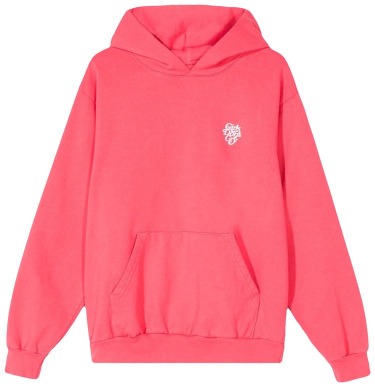Girls Dont Cry Logo Hoodie Pink