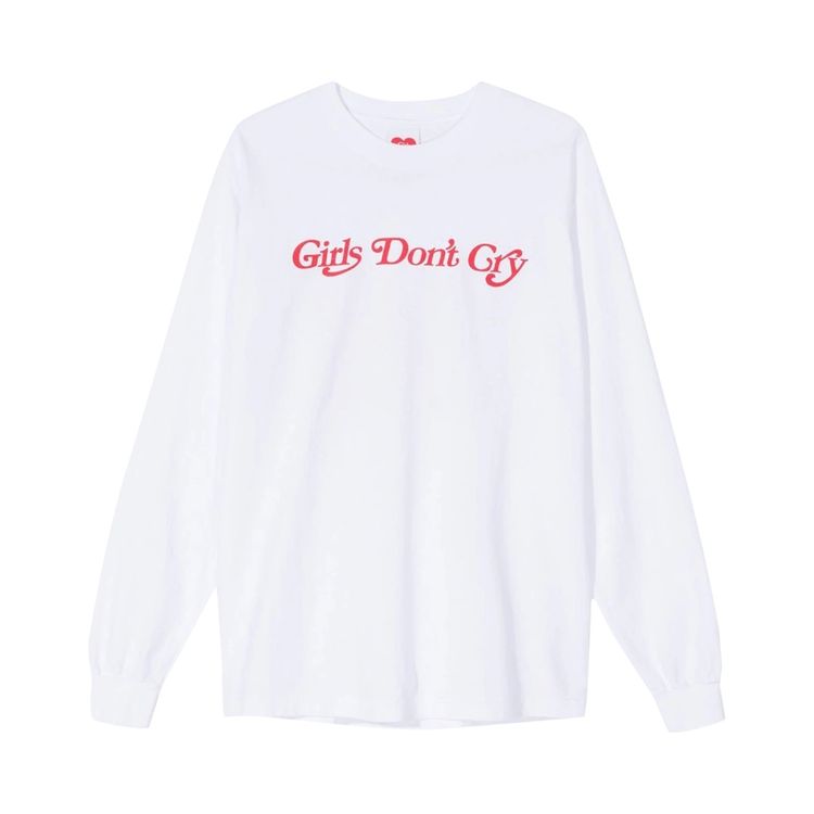 Girls Dont Cry Butterfly Long Sleeve T Shirt White