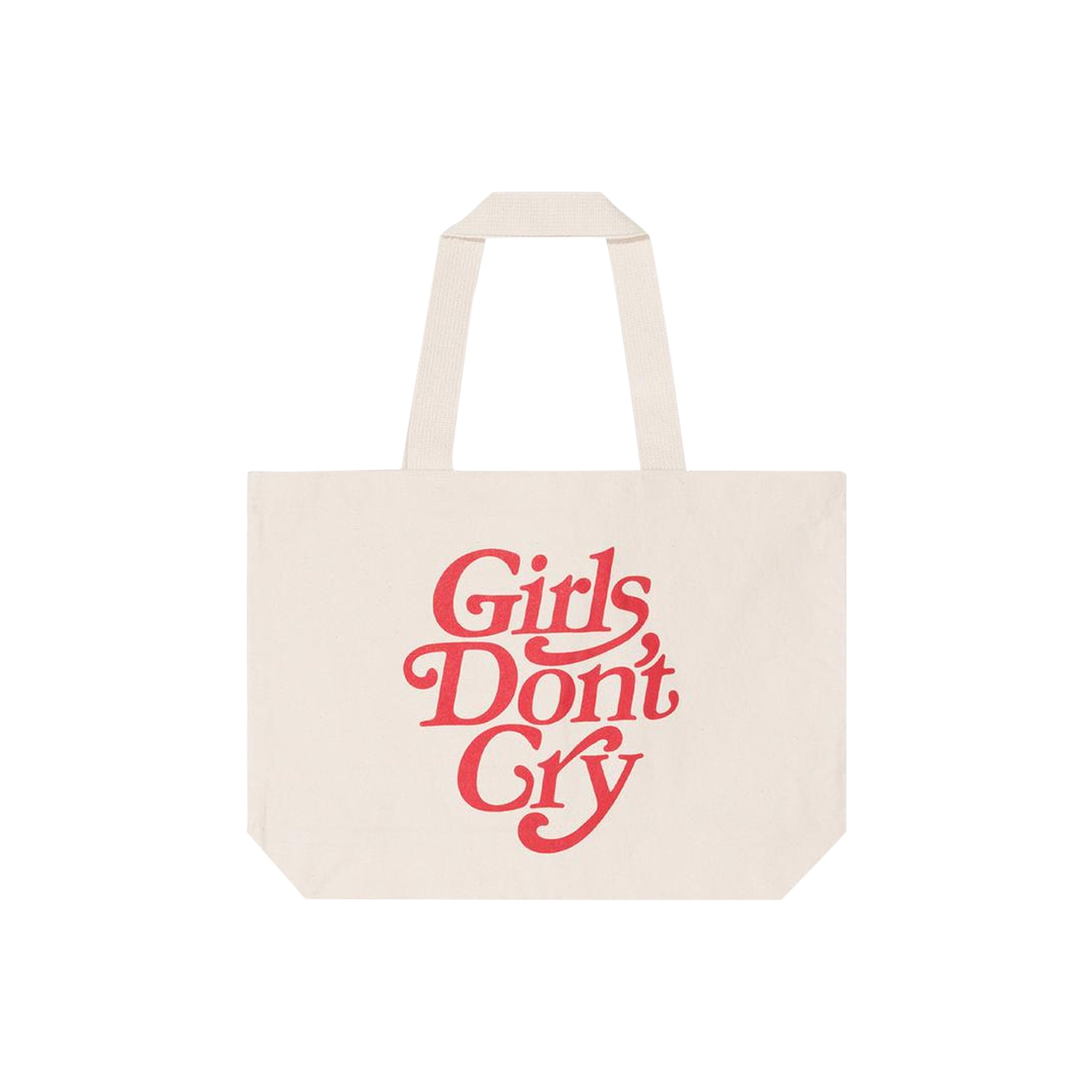 Buy Girls Don't Cry Logo Tote Bag 'Natural' - 2109 1FW190409LTB NATU | GOAT