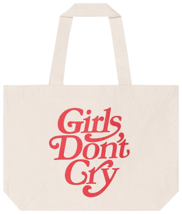 Girls Dont Cry Logo Tote Bag Natural