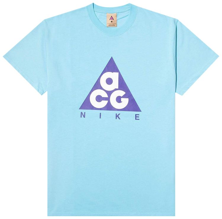 Nike NRG ACG Short Sleeve Logo Tee Blue GaleFusion Violet