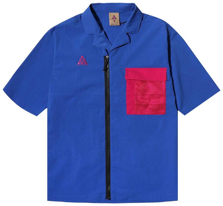 Nike ACG Short Sleeve Shirt Jacket Game RoyalSport Fuchsia