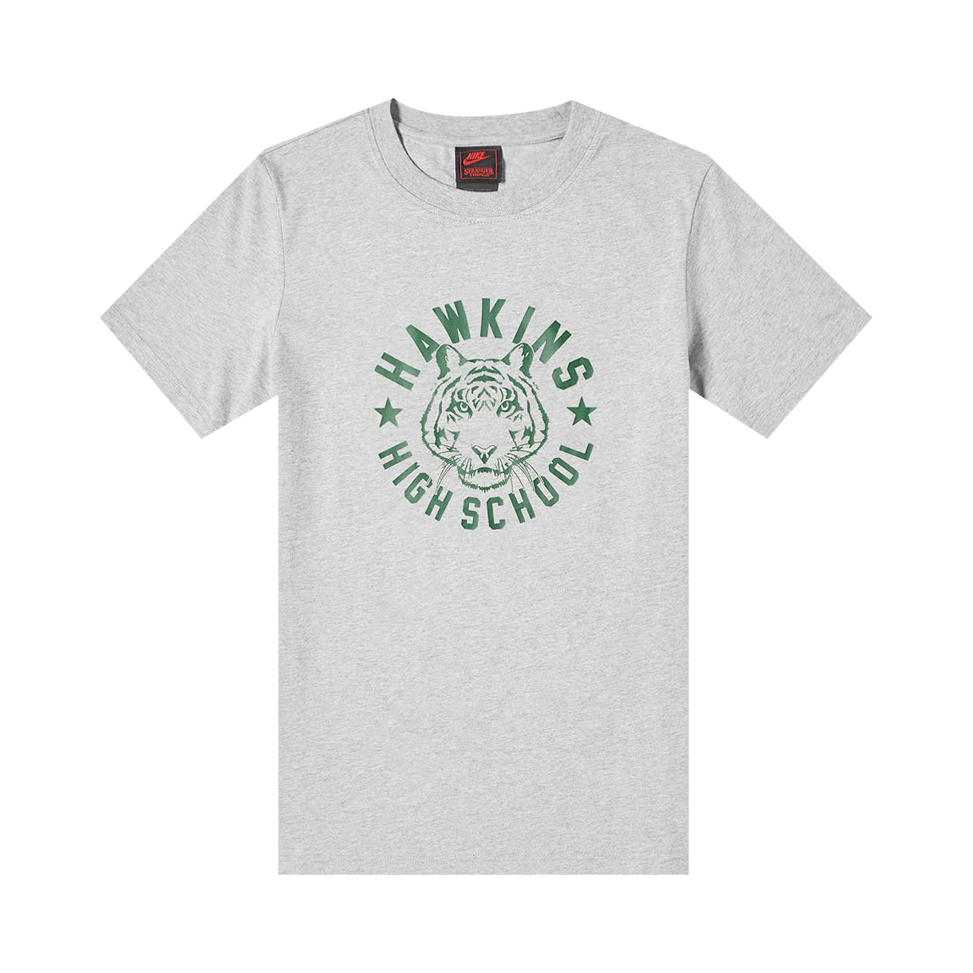 Buy Nike x Stranger Things Hawkins High Tee Dark Grey CK2342 063 GOAT