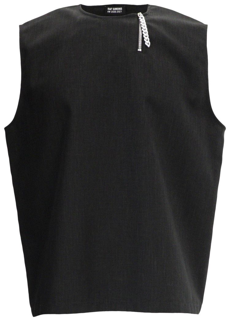 Raf Simons Chain Sleeveless Top Black