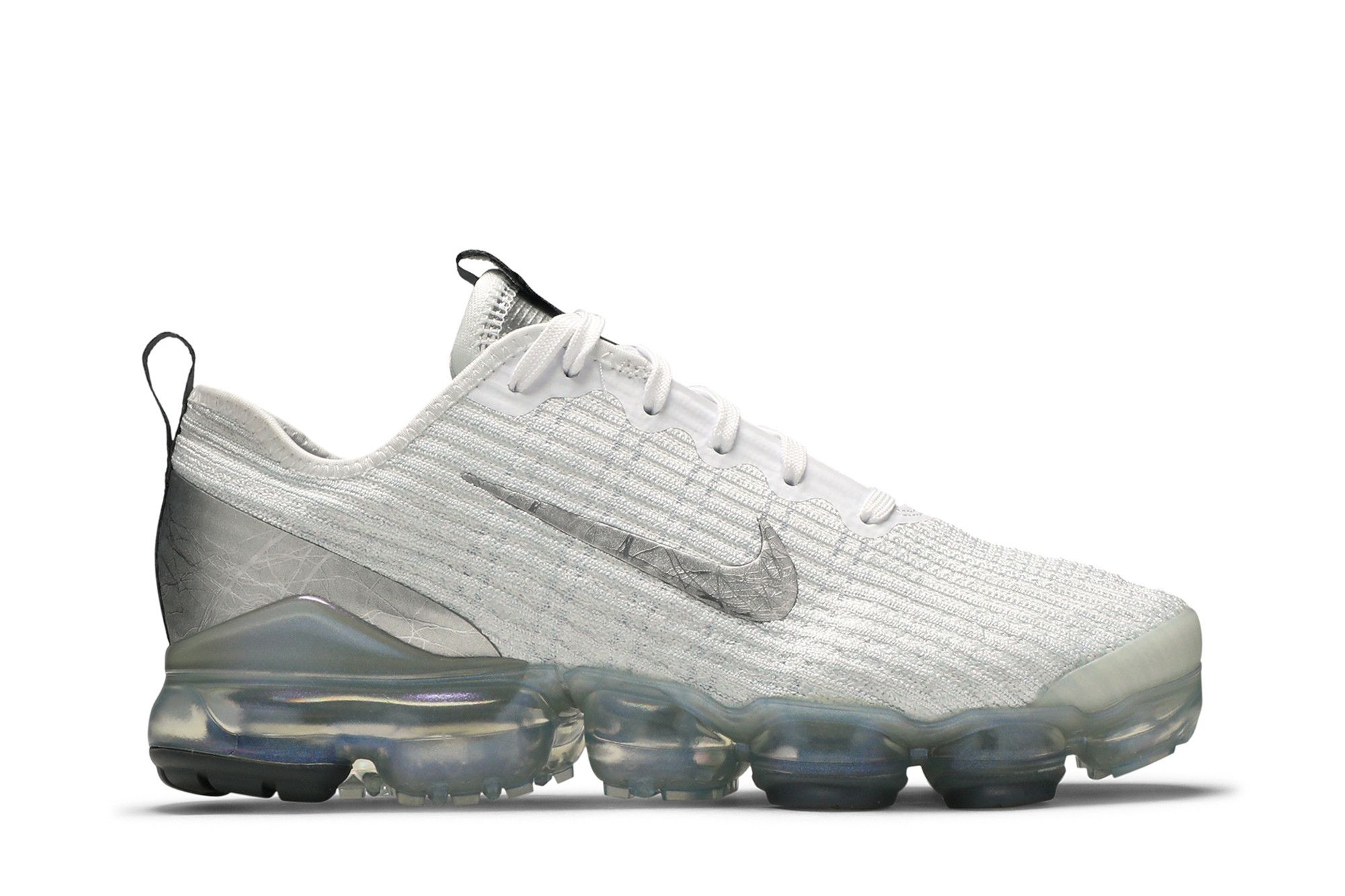Nike vapormax flyknit 3 white silver shop