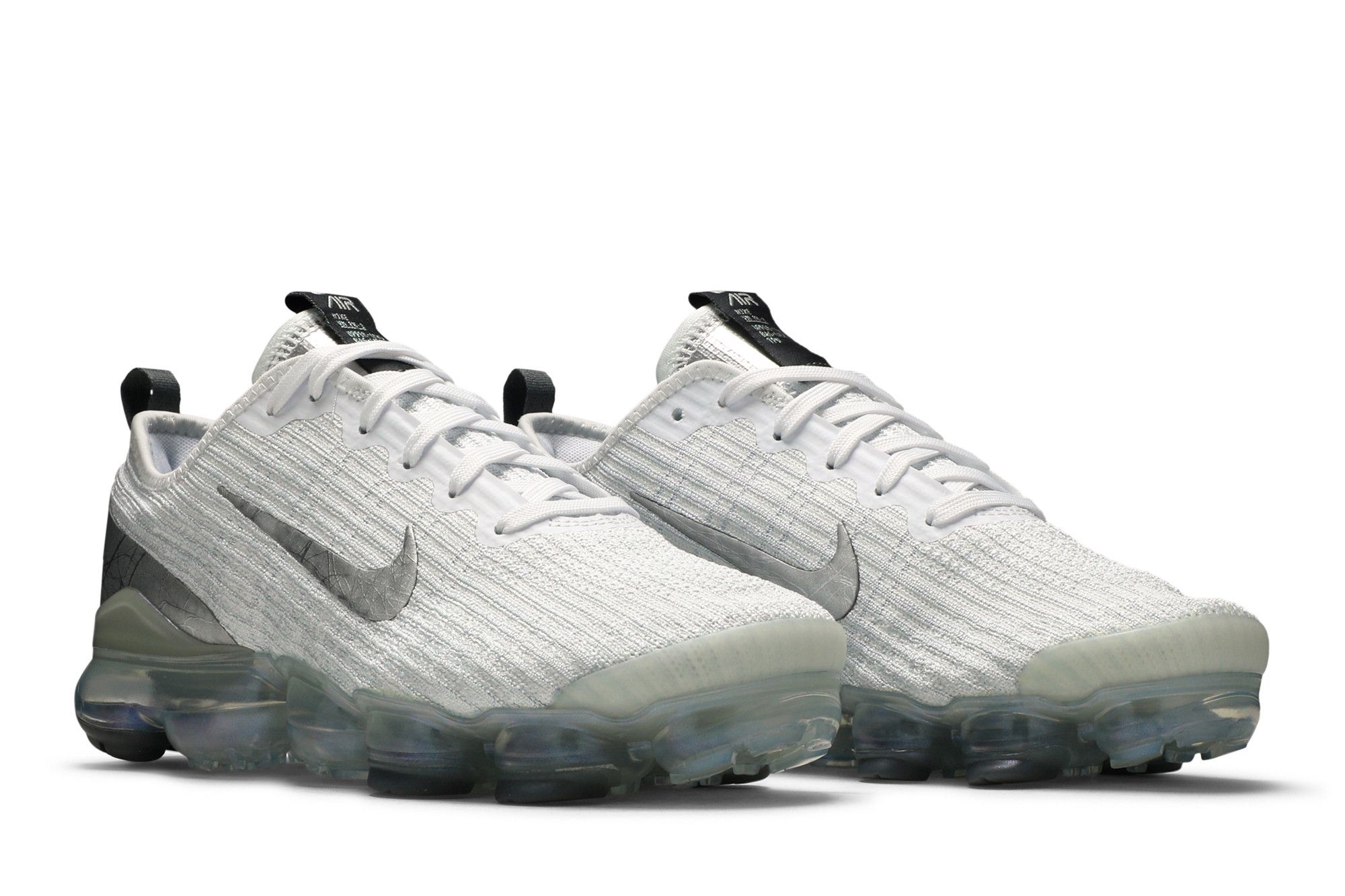 Vapormax white and silver top