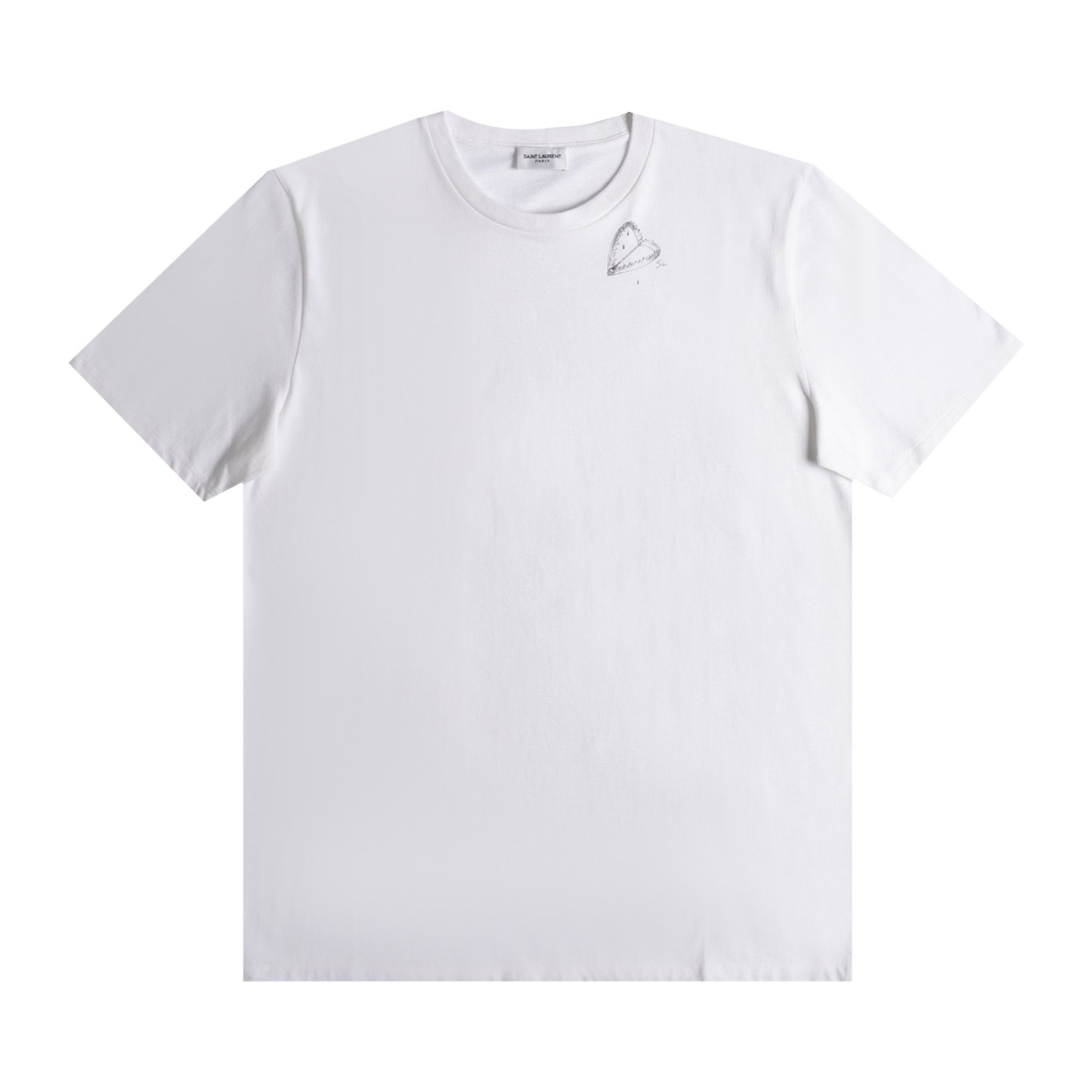 Buy Saint Laurent Heart Logo T-Shirt 'White' - 632713 YBWG2