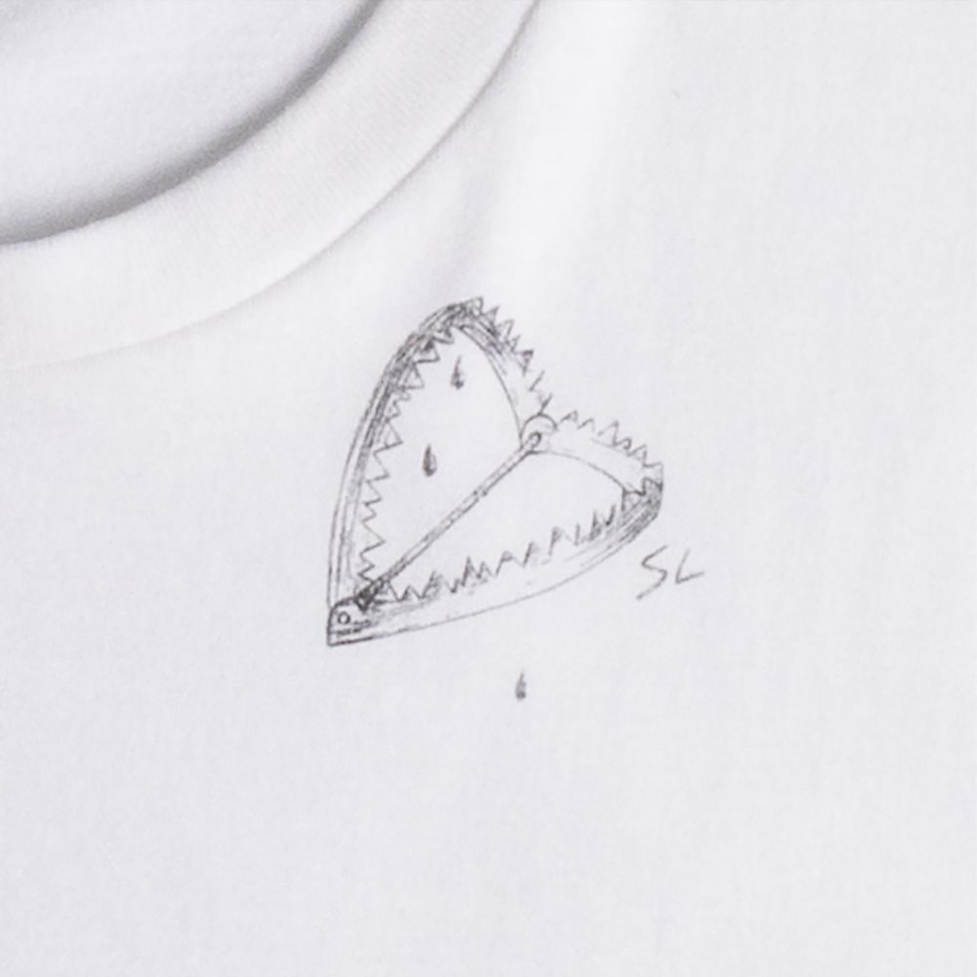 【Saint Laurent】23SS SL ハートTシャツ aespa ウィンター着用【SAINT LAURENT】ハート Tシャツ (Saint