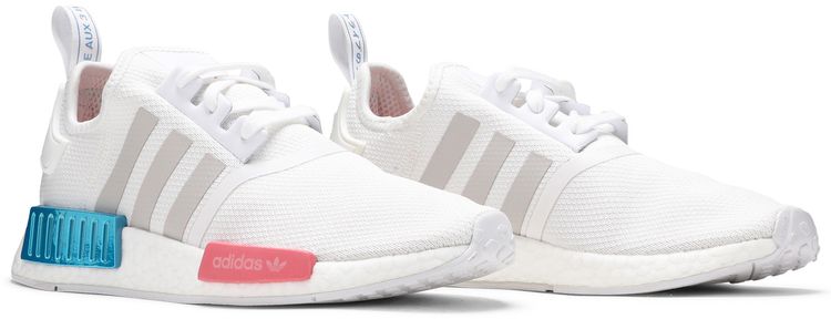 Adidas Wmns NMD R1 White Grey Blue Rose