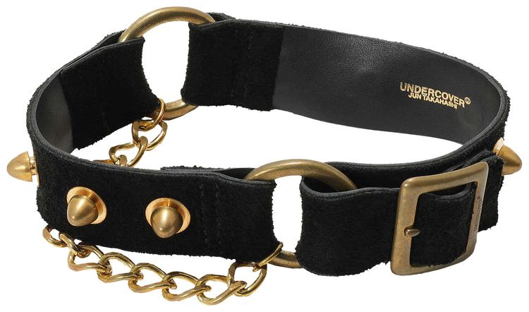 Undercover Leather Punk Choker Set Black