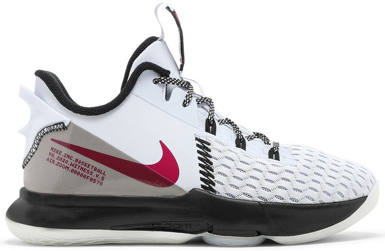 Nike LeBron Witness 5 GS Grey Fireberry