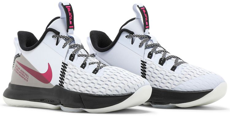 Nike LeBron Witness 5 GS Grey Fireberry