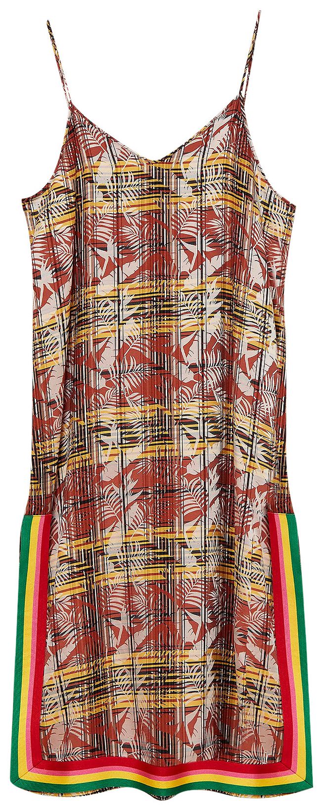 Palm Angels Exodus Check Slip Dress Multicolor