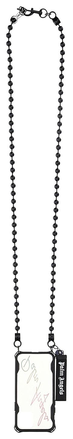 Palm Angels Iami Logo Neck iPhone Case Black