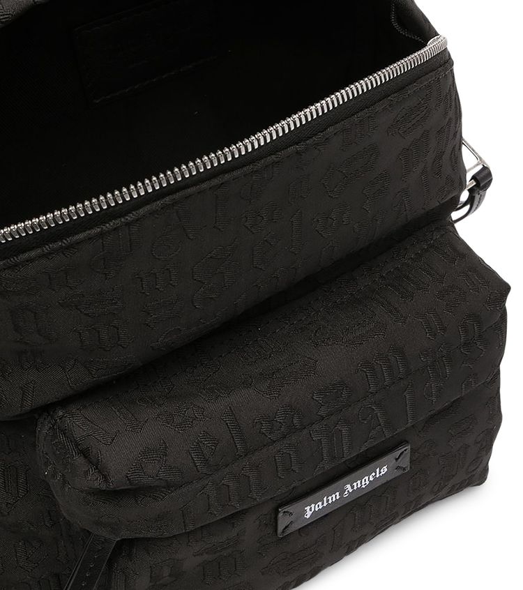 Palm Angels Monogram Small Backpack BlackMulticolor