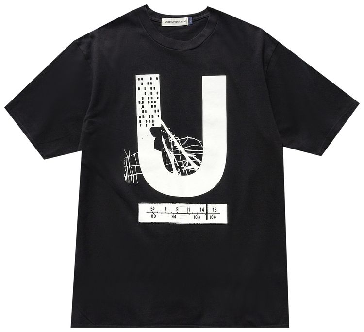 Undercover Logo Printed T Shirt Black