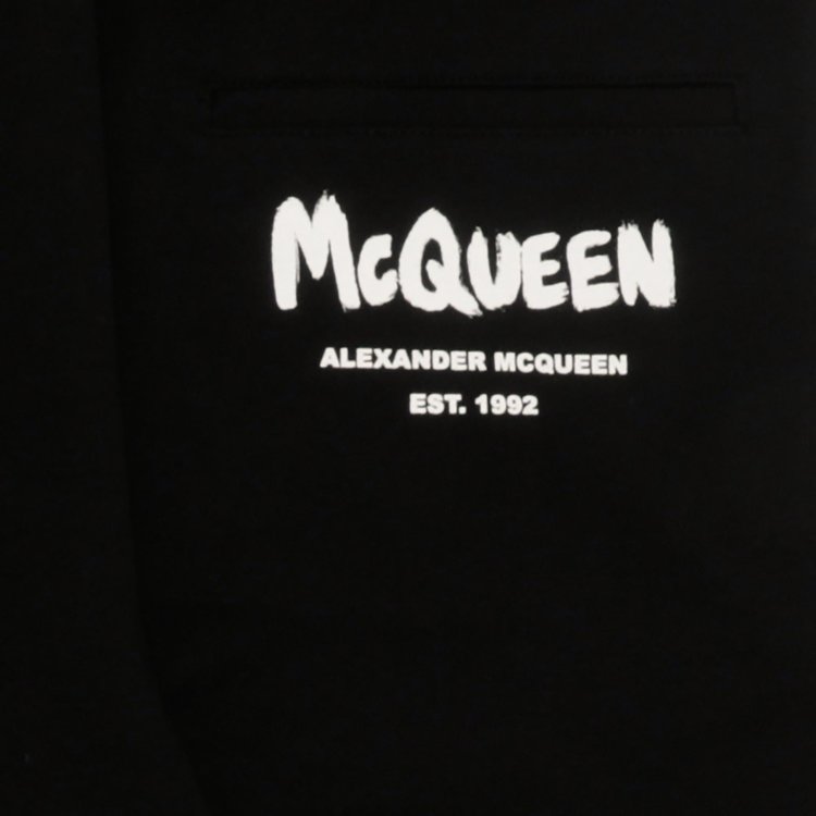 Alexander McQueen Graffiti Joggers BlackWhite