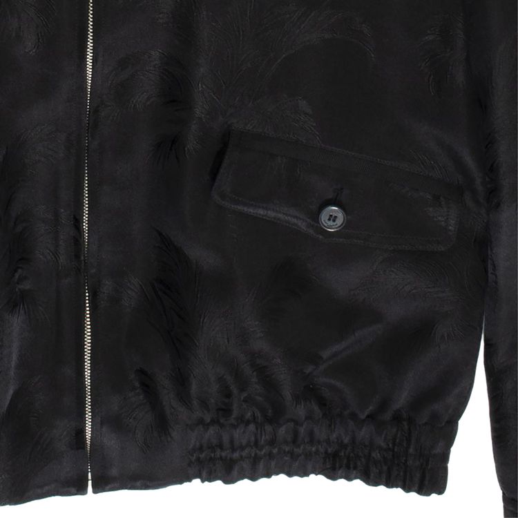 Saint Laurent Silk Jacquard Jacket Black