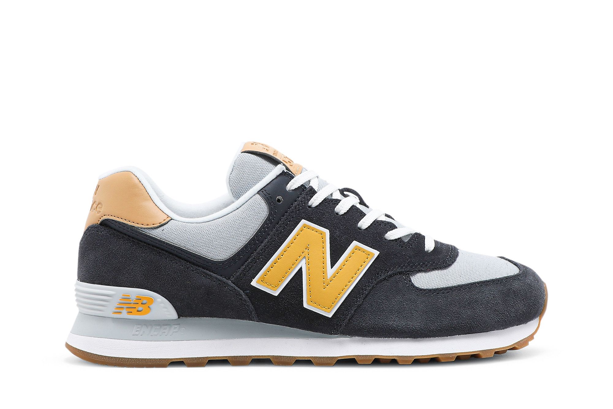 Size 7.0 574 'Outerspace Varsity Gold'