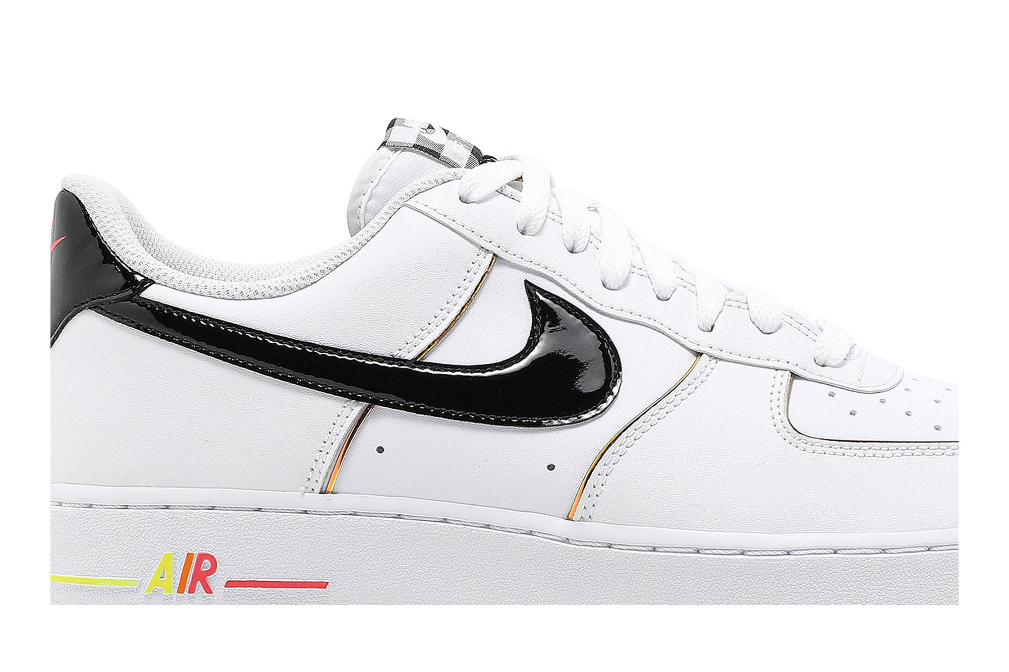White with black tick air force 1 discount